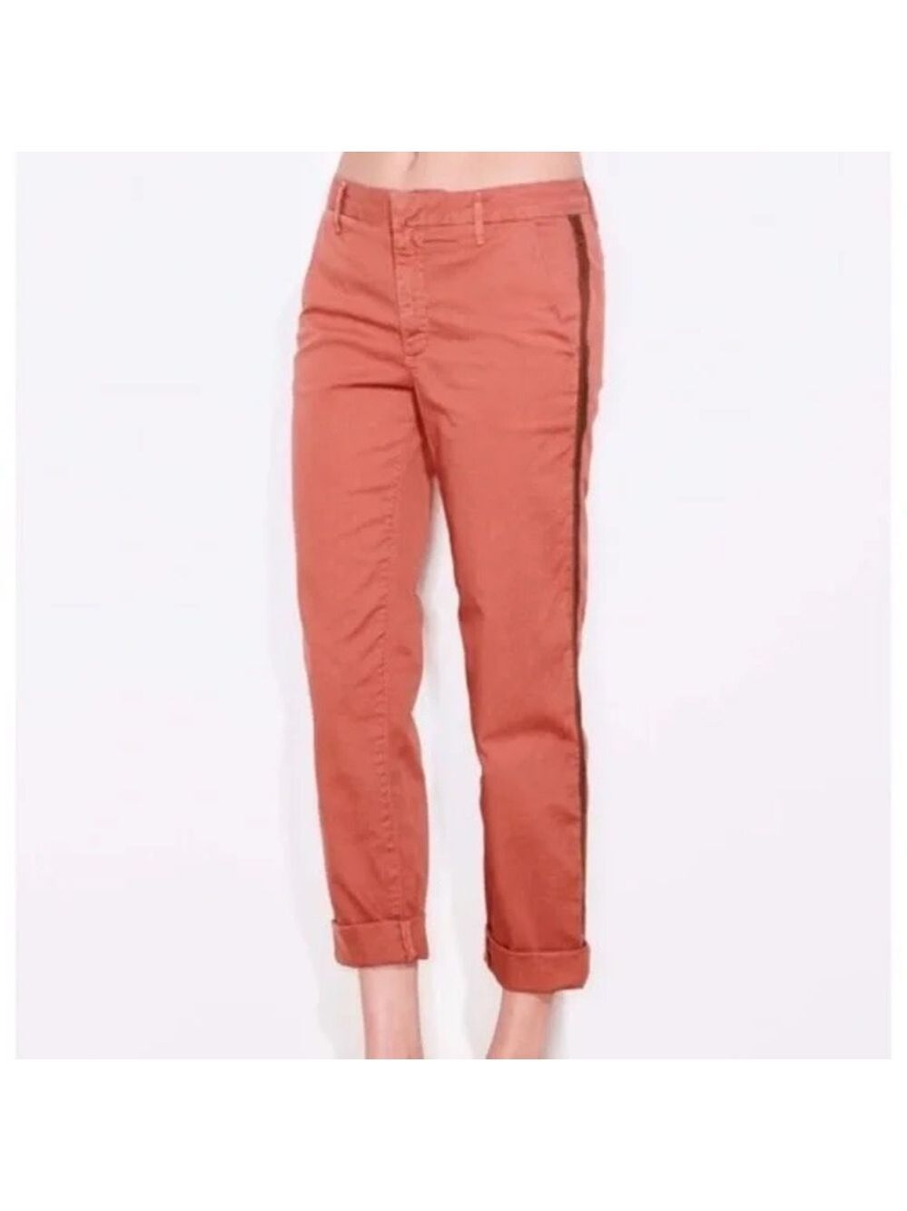 Sundry roll up pants with black velvety trim on sides- size 31 - NWT